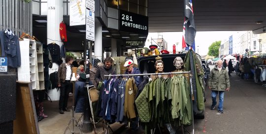 Antiques and collectables at Portobello Green Market